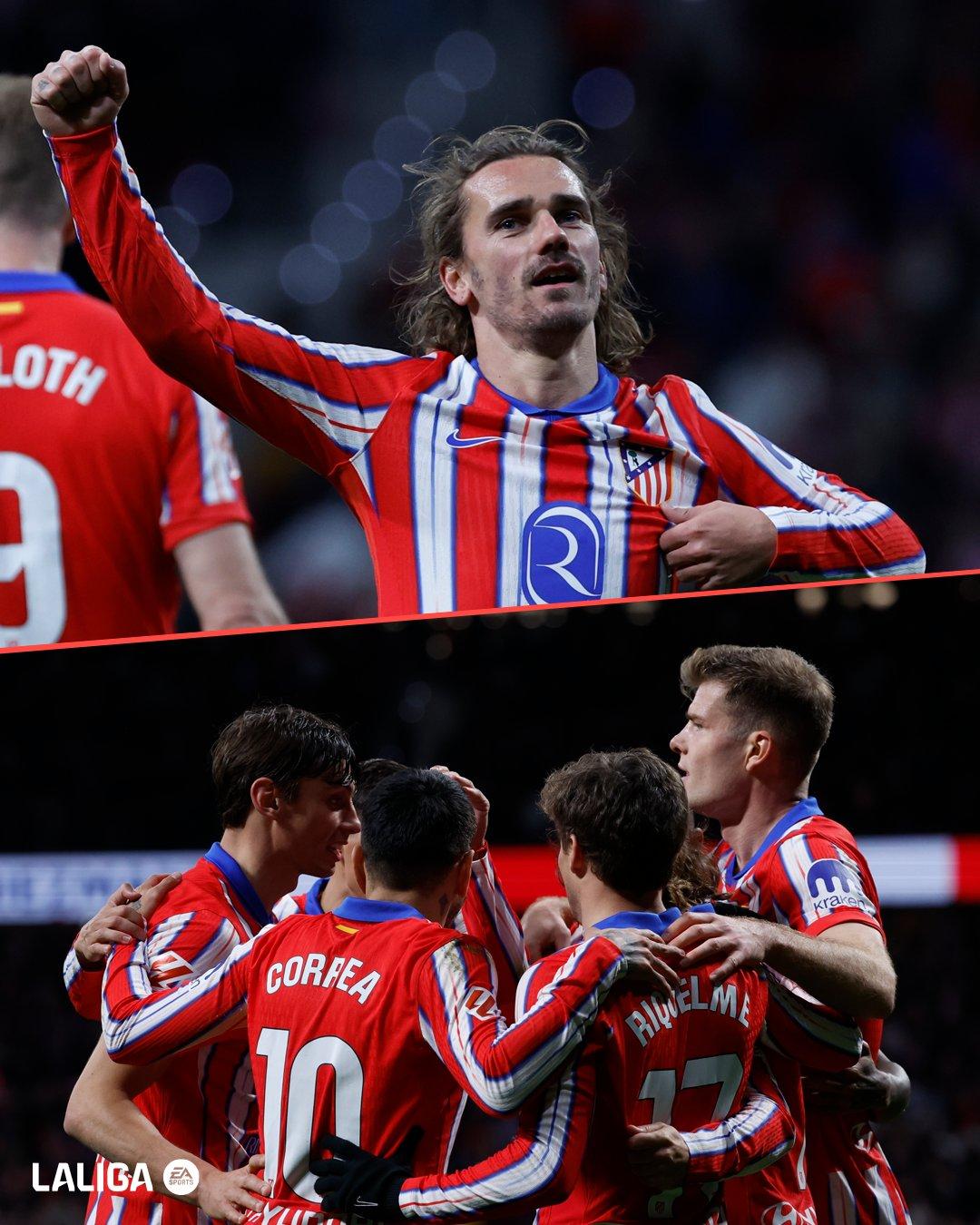 格列兹曼梅开二度,马竞击败巴伦西亚 格列兹曼梅开二度,马竞击败巴伦西亚